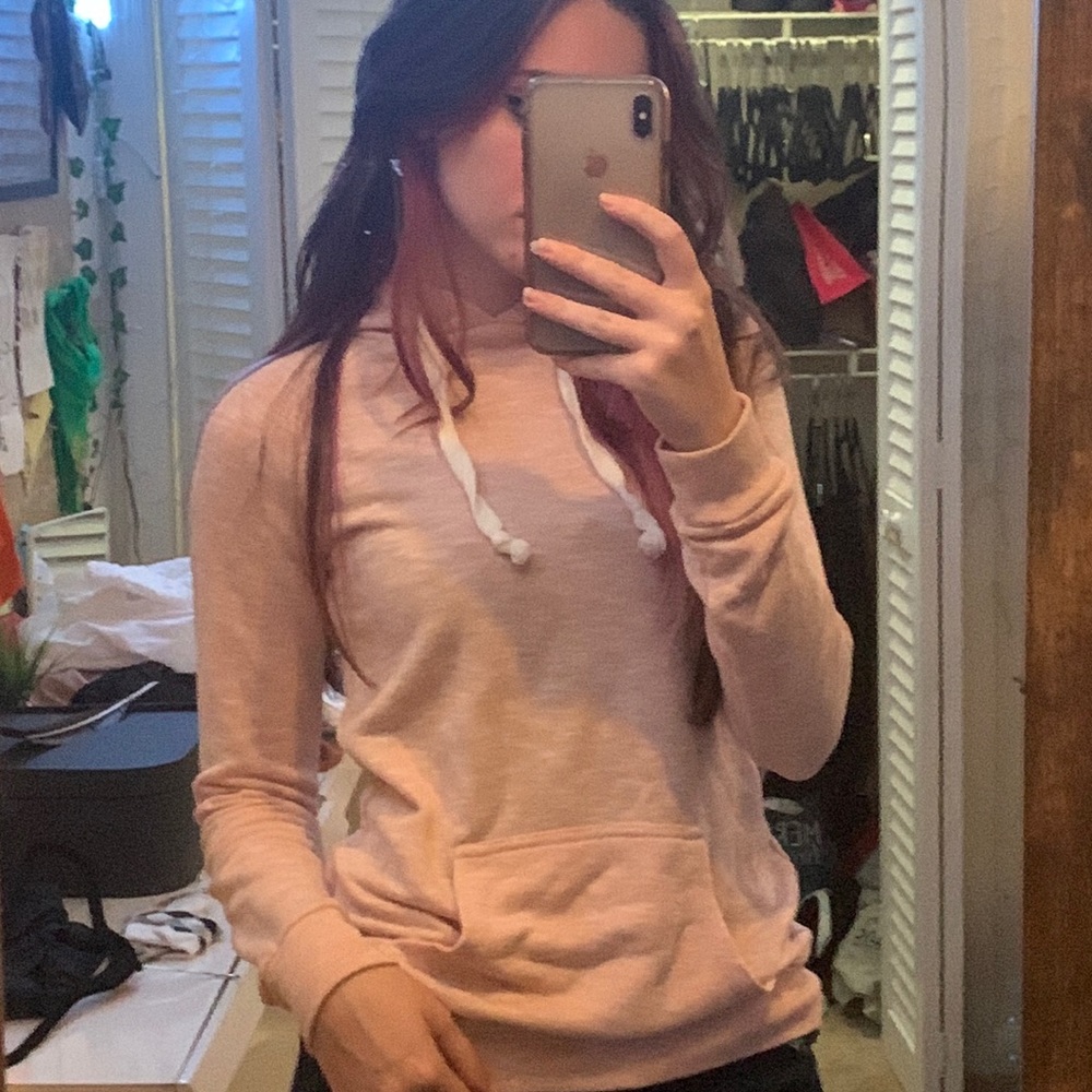 Pastel pink hoodie